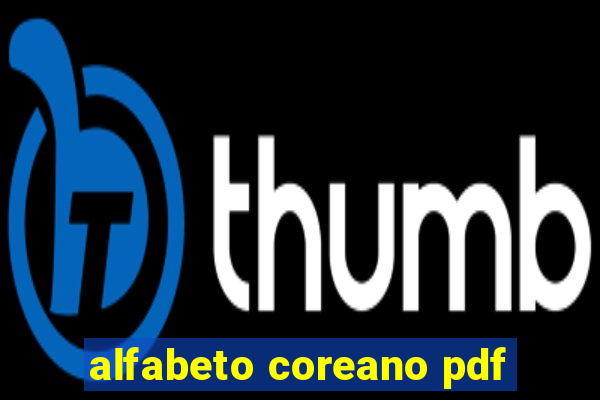 alfabeto coreano pdf